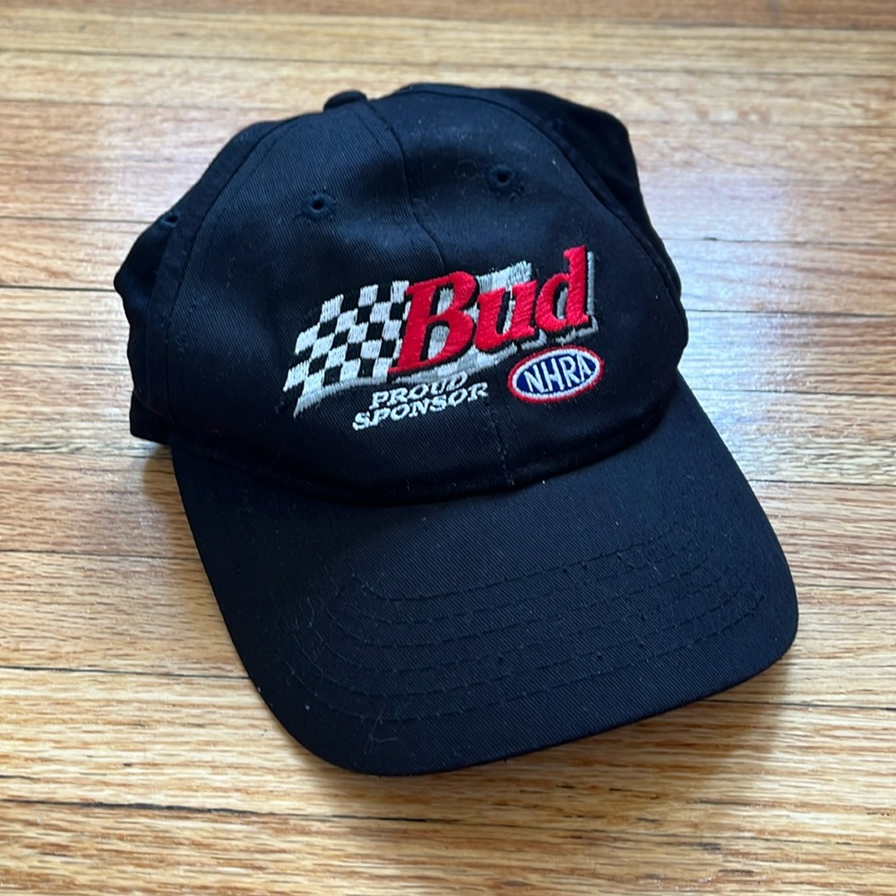 Vintage Budweiser Racing Strapback / Black / NHRA Sponsored